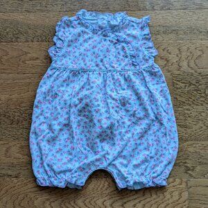 Kissy Kissy - Infant Floral Fantasy Purple Print Short Playsuit